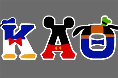 Kappa Alpha Theta Disney Letters Disney Letters Kappa Alpha Theta