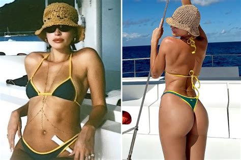 Hailey Bieber Rocks Just A Thong Bikini As She Poses On Luxury Yacht Getaway With Bff Kendall