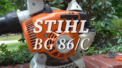 Also included may be hoses, and connectors and other emission related. STIHL BG 86 Leaf Blower Simple Repair - YouTube