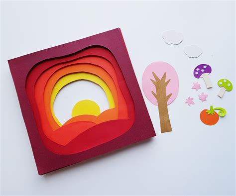 Gorgeous Autumn 3d Paper Art With Free Printable Templates Hip