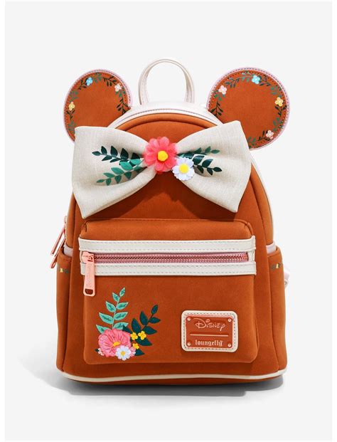 Loungefly Disney Minnie Mouse Fall Floral Mini Backpack Boxlunch