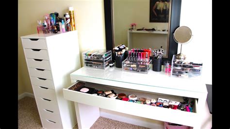 Easily find your cosmetics with our makeup organizers. Makeup Collection & Storage! UPDATED- Casey Holmes - YouTube