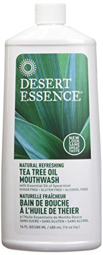 Desert Essence Tea Tree Oil And Spearmint Mouthwash 16 Oz 2 Pack