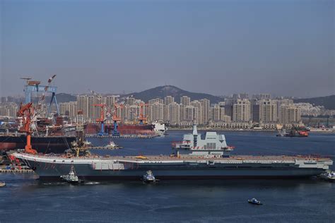 Chinas First Domestically Built Aircraft Carrier Type 001a Hits The