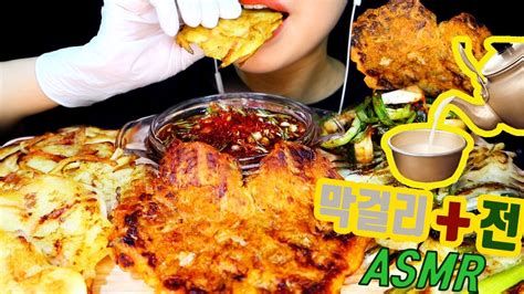 รายการพลพรรคนักปรุงตอน food for friends (อาหารปันเพื่อน)facebook: 전 먹방 ASMR PANCAKE MUKBANG 막걸리 김치전 감자전 파전 먹방 แพนเค้ก อาหาร ...