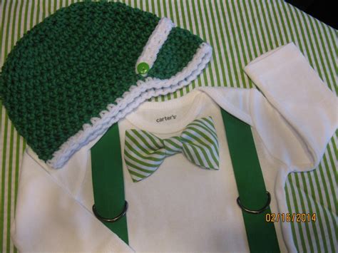 St Patricks Day Tie And Suspender Set Baby Boy By Nonneys Etsy