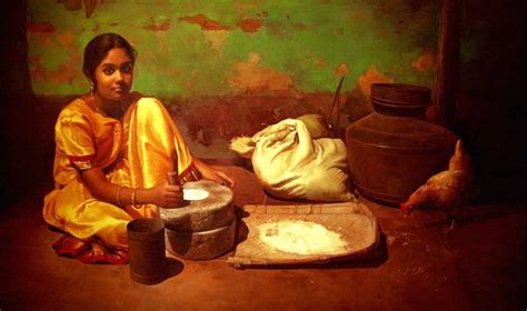 Spectacular Paintings Of Dravidian Women By Elayaraja Amazing Ezone