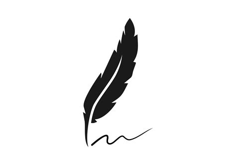 Feather Logo Vector Grafik Von Deemka Studio · Creative Fabrica