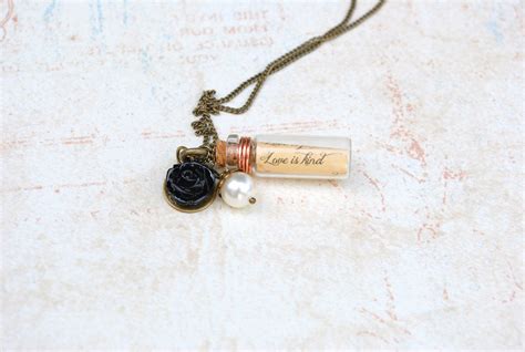 Personalized Message In A Bottle Necklacesbridesmaid Tsfriendship