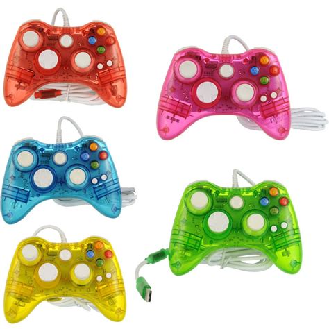 New Afterglow Clear Wired Usb Gamepad Game Controller For Microsoft