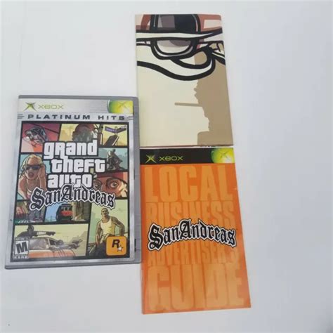 Grand Theft Auto San Andreas Microsoft Xbox Complete With Manual