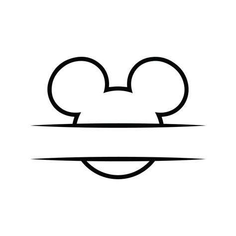 Micky Monogram Outline Svg Cut Files Png Eps Dxf Cutting Etsy