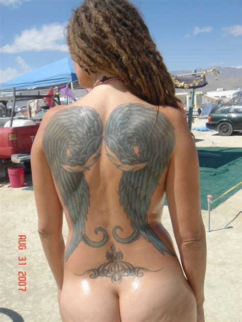 Interesting Tattoos And Butt At Burning Man Nudeshots The Best Porn