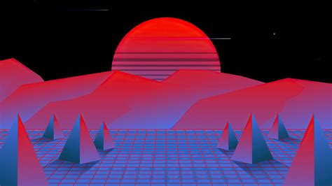 Retrowave Sun Synth Style 4k Hd Vaporwave Wallpapers Hd Wallpapers