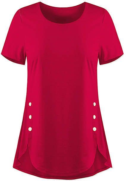 Hanging clothes and storing other items udear is committed to creating a good locker and meeting the needs of every customer. UDEAR Women's Tunics Red - Red Button-Accent Tunic - Women ...