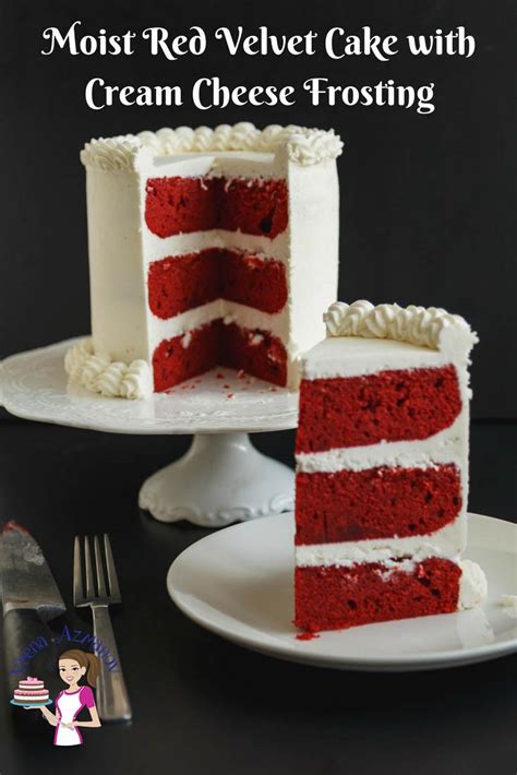 · red velvet cake is infused with sweetened condensed milk and topped with the best cream cheese frosting. This red velvet cake has a classic sponge texture that's ...