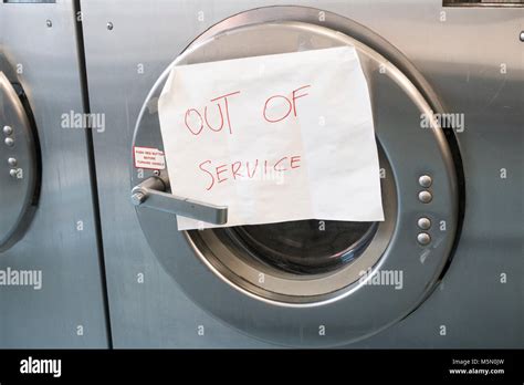 Out Of Order Washing Machine Industrial Stock Photo Alamy