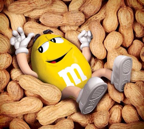 Yellow M M Lying In Peanuts Yellow Mandm Mellow Yellow Love Chocolate