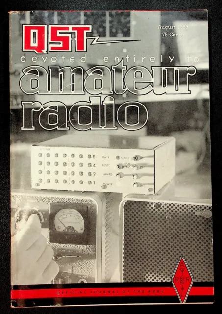 VINTAGE QST MAGAZINE August Pickering K Electronic Keyer ARRL HAM Radio PicClick UK