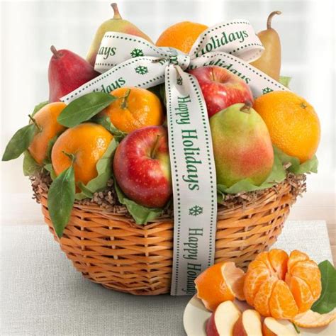 Happy Holidays Fruit Favorites Basket Aa4103h A T Inside