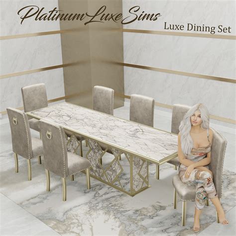 Platinumluxesims — Xplatinumxluxexsimsx Luxe Dining Set Set
