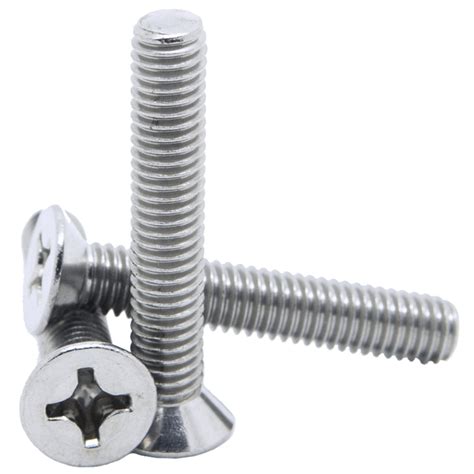 2mm M2 Phillips Flat Head Countersunk Machine Screws A2 Stainless Steel