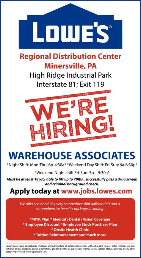 Maybe you would like to learn more about one of these? Warehouse Associates, Lowe's