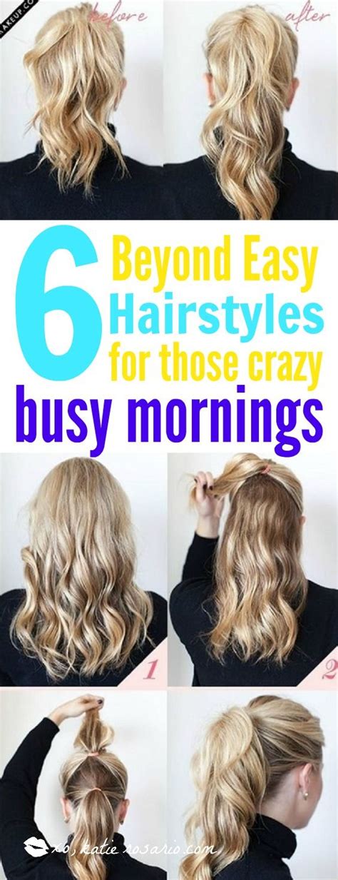 Easy 5 Minute Hairstyles For Those Crazy Busy Mornings Xo Katie Rosario