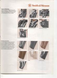 1978 S W Leather Catalog And Holster Fit Chart