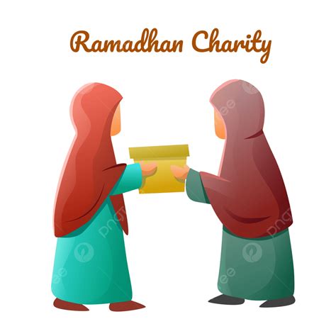 Gambar Wanita Sedekah Ramadhan Bersedekah Wanita Muslim Ramadhan Amal Png Dan Vektor Dengan