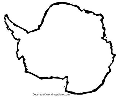 Printable Blank Map Of Antarctica Outline Transparent Map