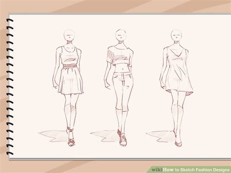 How To Sketch Fashion Designs 5 Steps With Pictures Wikihow