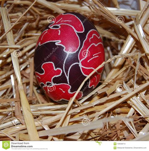 Easter Egg Hand Painted Beautiful And Colorful Traditional Pysanka
