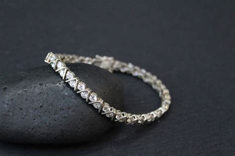 Sterling Silver Cz Tennis Bracelet Cubic Zirconia Jewelry Cz Bracelet