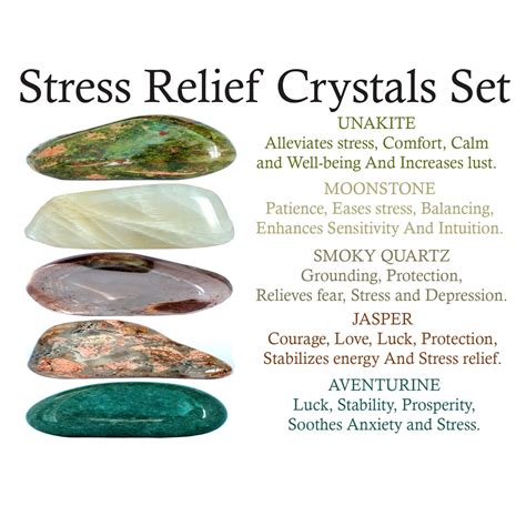 Stress Relief Crystals Set Stress Relief Crystals Crystals Etsy