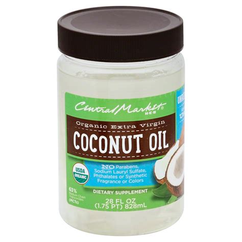 Central Market Organic Extra Virgin Unrefined Coconut Oil Shop Oils