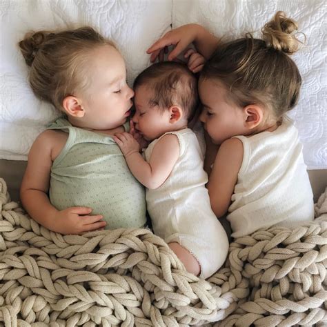 Such A Sweet Picture Of Two Sisters And The New Baby Newborn Sibling