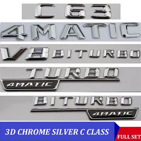 Decalsemblemslicence Frames Car And Truck Parts Chrome Cla45 Amg Turbo