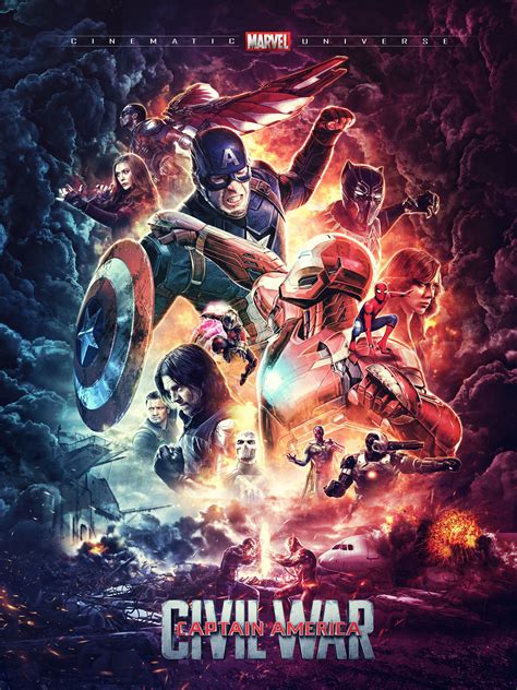 Captain America Civil War Marvel Superheroes Art Marvel Posters