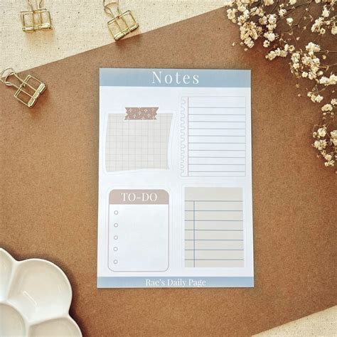 Daily Reminder Notes Sticker Sheet Paper Party Supplies Stickers
