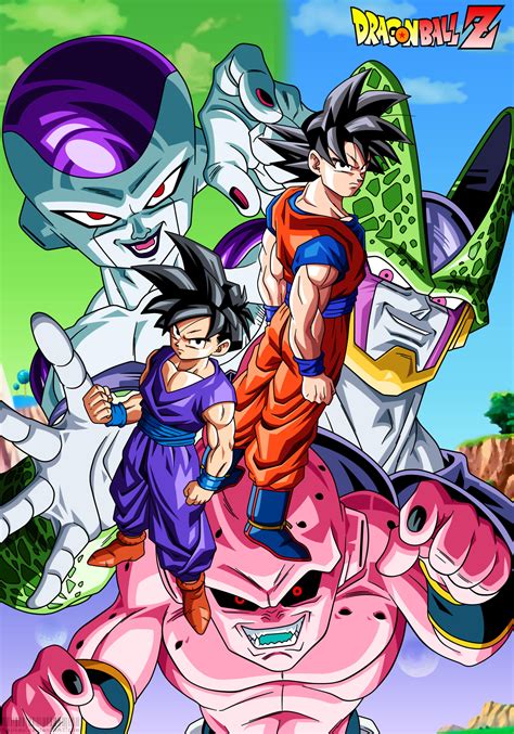 Dbz Goku And Gohan Vs Villains By Bejitsu On Deviantart