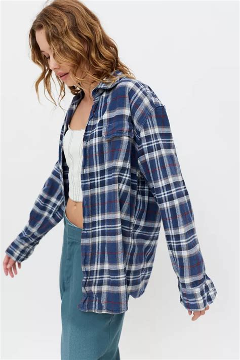 Urban Renewal Vintage Oversized Flannel Shirt Urban Outfitters