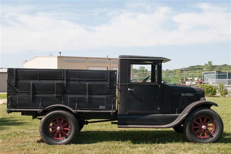 It was basically a light wooden wagon with a primitive gasoline engine mounted below the body. 1923 International Harvester Model S Pickup Truck for sale
