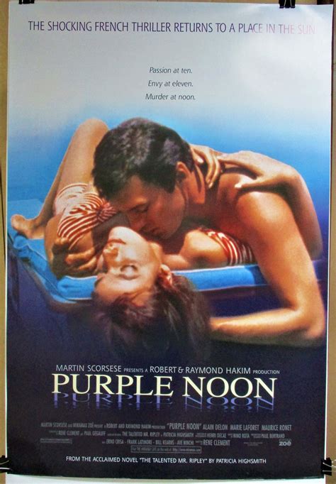 purple noon plein soleil 1996 rerelease original u s one sheet poster approx 27 x 40 for