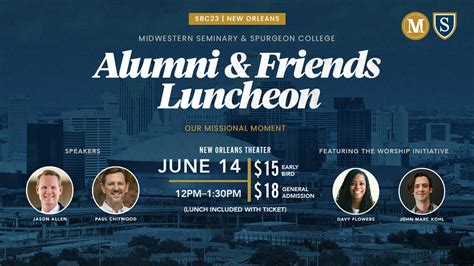 alumni and friends luncheon at sbc new orleans midwestern baptist theological seminary