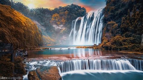Devostock Huangguoshu Waterfall In China 4k Waterfall Beautiful
