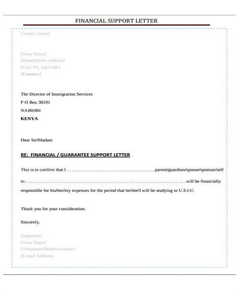 6 Financial Letter Templates 6 Free Sample Example Format Download