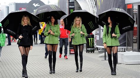 Monster Energy Umbrella Girls Grid Beauties Paddock Racing