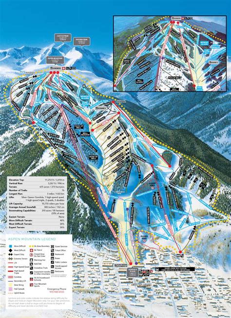 Aspen Trail Maps Ski Map Of Aspen