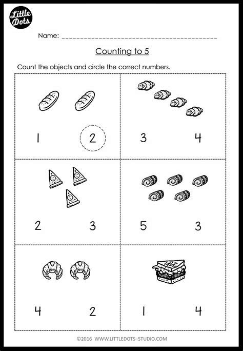 Pre K Numbers 1 To 10 Worksheets And Activities Five Senses Preschool
